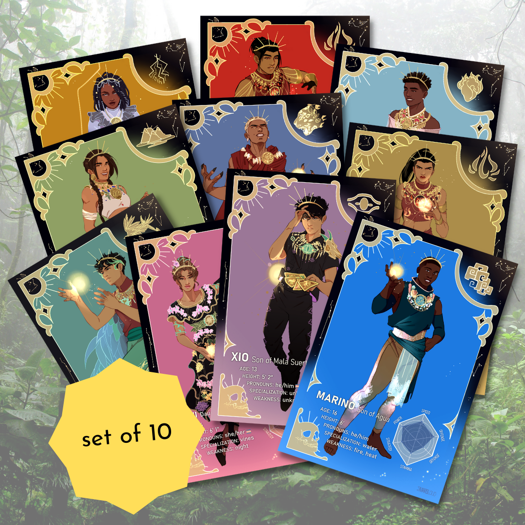 Celestial Monster Trading Cards (pack of 13) — Aiden Thomas